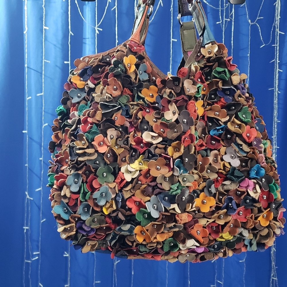 Genuine Leather Embossed Purse